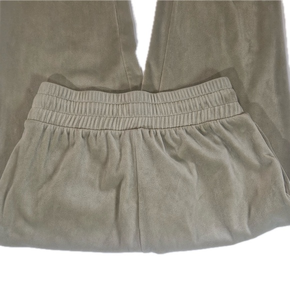Express Velour Pants Womens Small Tan Soft Lounge Sweatpants Comfy Joggers - Picture 7 of 8